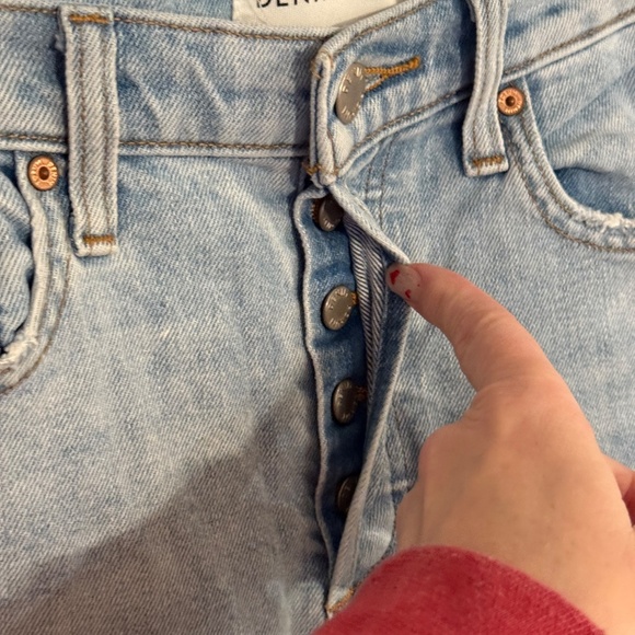 Denim Forum The Arlo Hi-Rise Straight Jean Blue 31906 - Picture 7 of 15